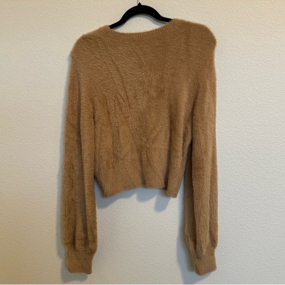 Aritzia Sunday best fuzzy long sleeve sweater - Picture 2 of 8